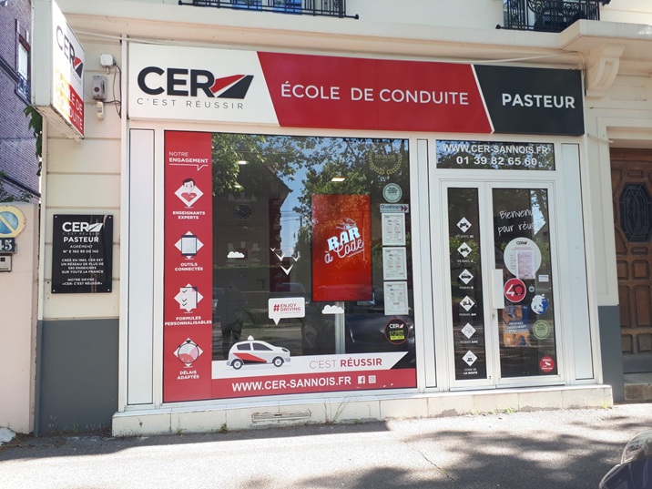 Façade du centre de test psychotechnique AUTO - ECOLE CER Pasteur - Sannois à Sannois